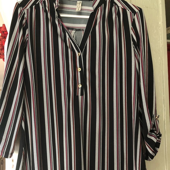 PerSeption Concept Black blouse rayon blouse - Picture 8 of 8